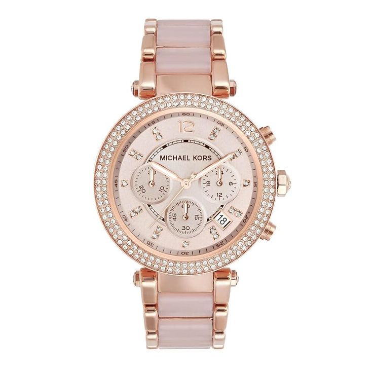Michael Kors Parker Rose Gold Women's Chronograph Watch
